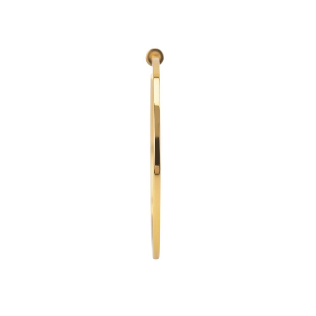 Olympia hoop, Ø4,3 cm - forgyldt