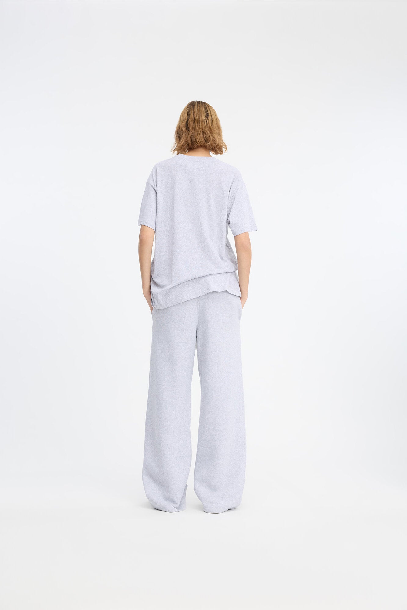 Organic Unbrushed sweatpants - 022 Heather Grey