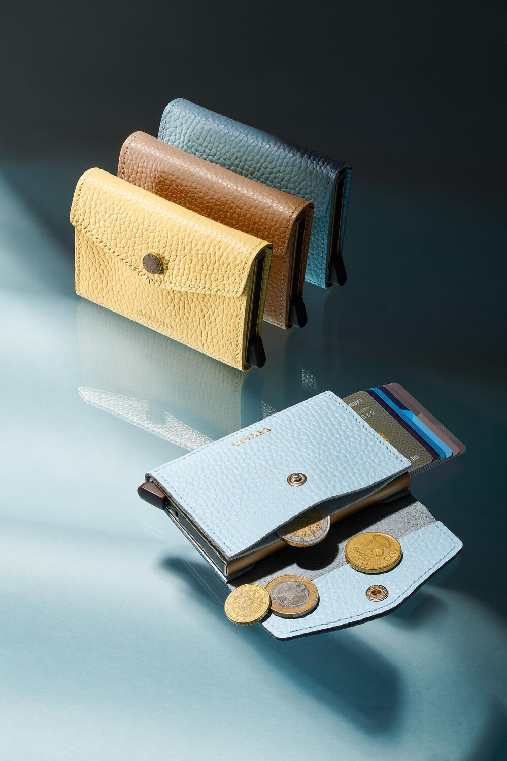 Enveloppe kortholder - Pebble Ice Blue