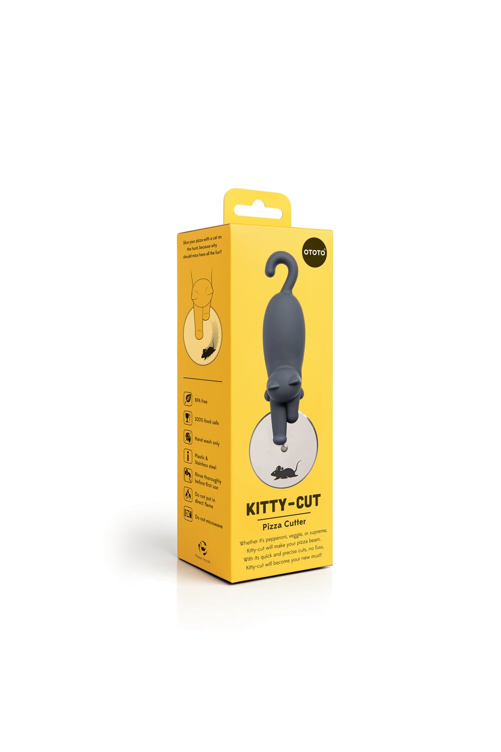 Kitty-Cut pizzaskærer - koksgrå