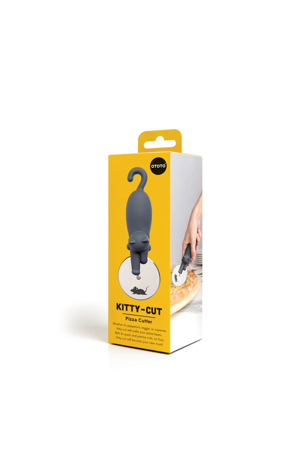 Kitty-Cut pizzaskærer - koksgrå
