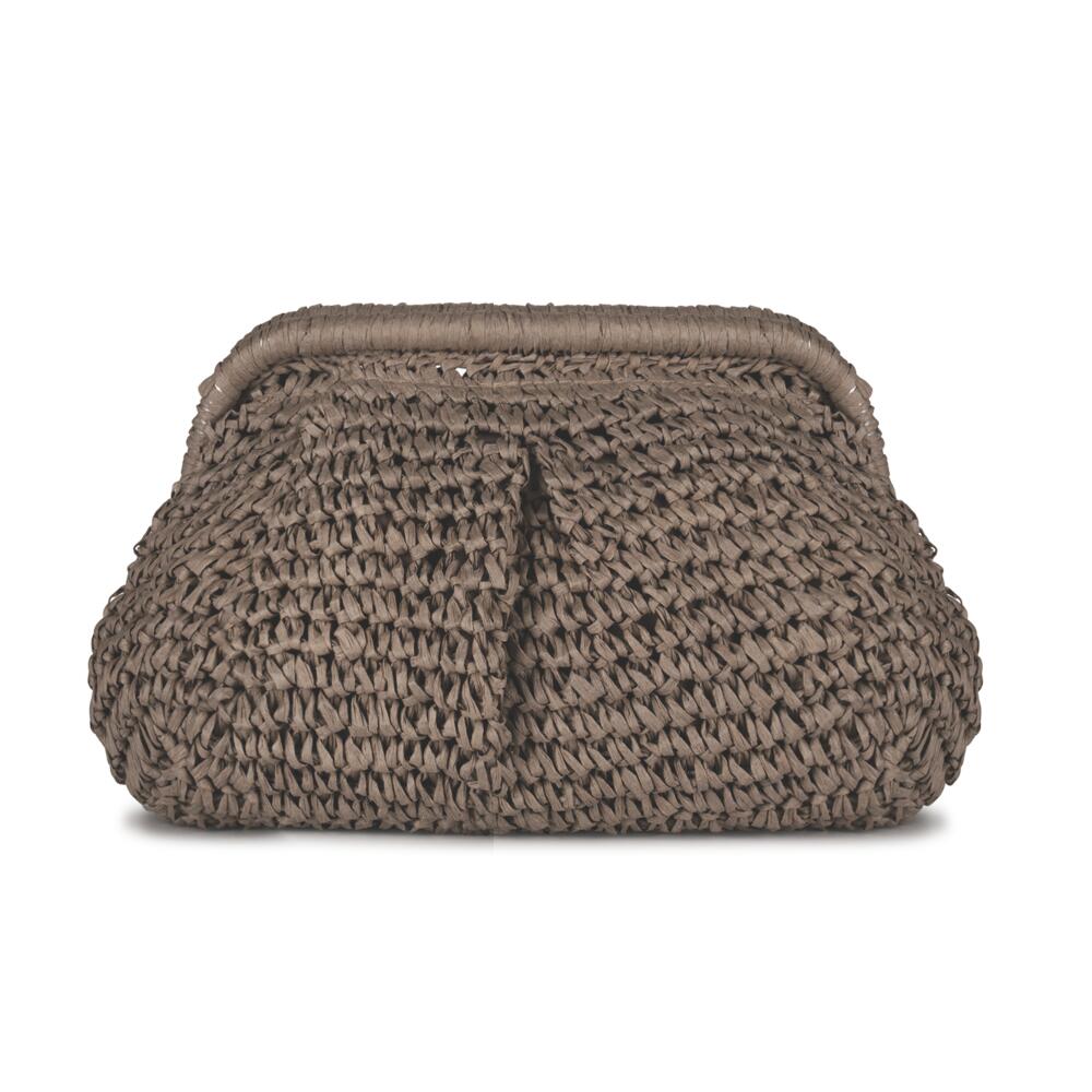 Olivia Bloom clutch - Taupe