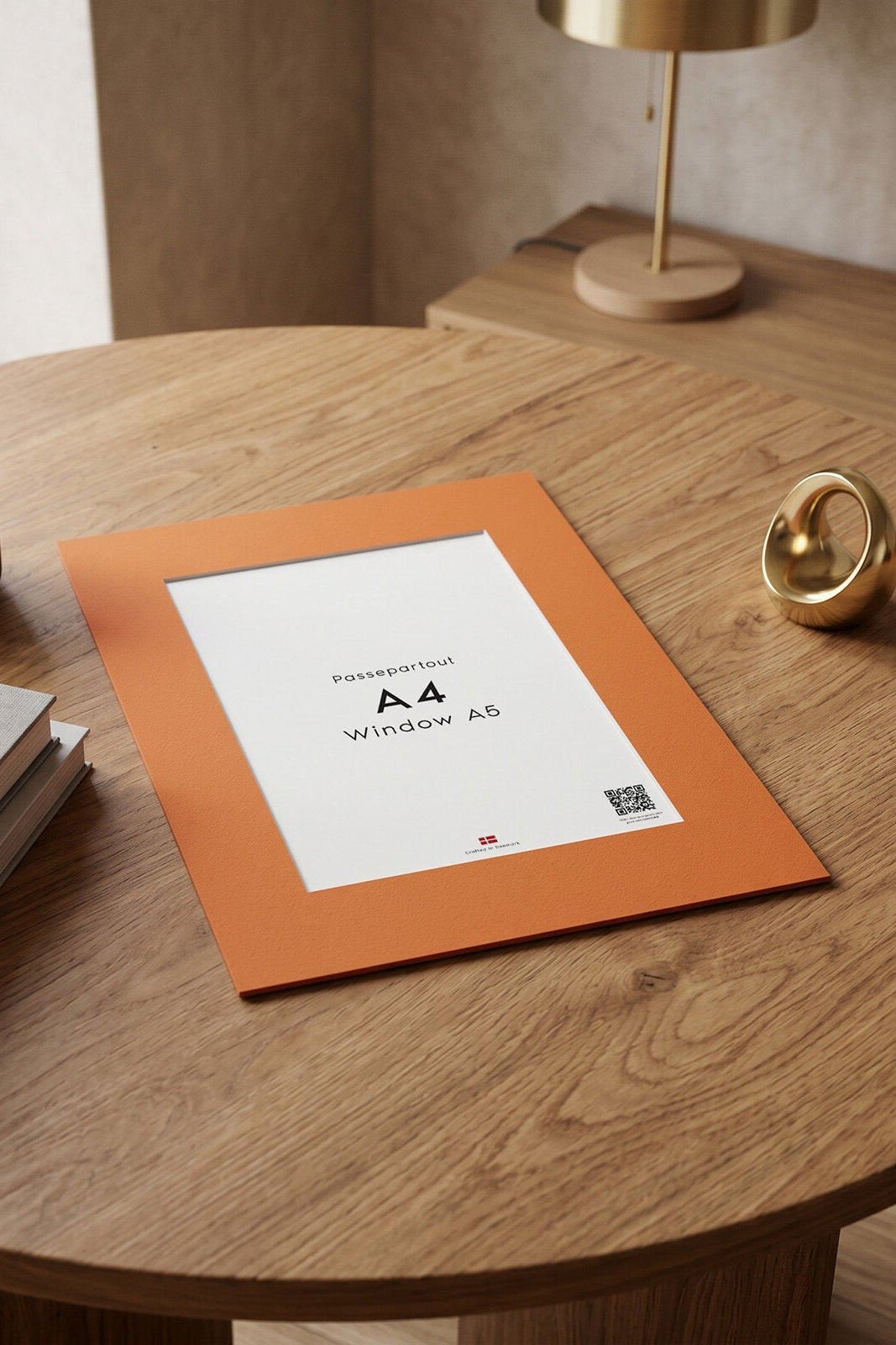 Passepartout A4 (vindue: A5) - orange