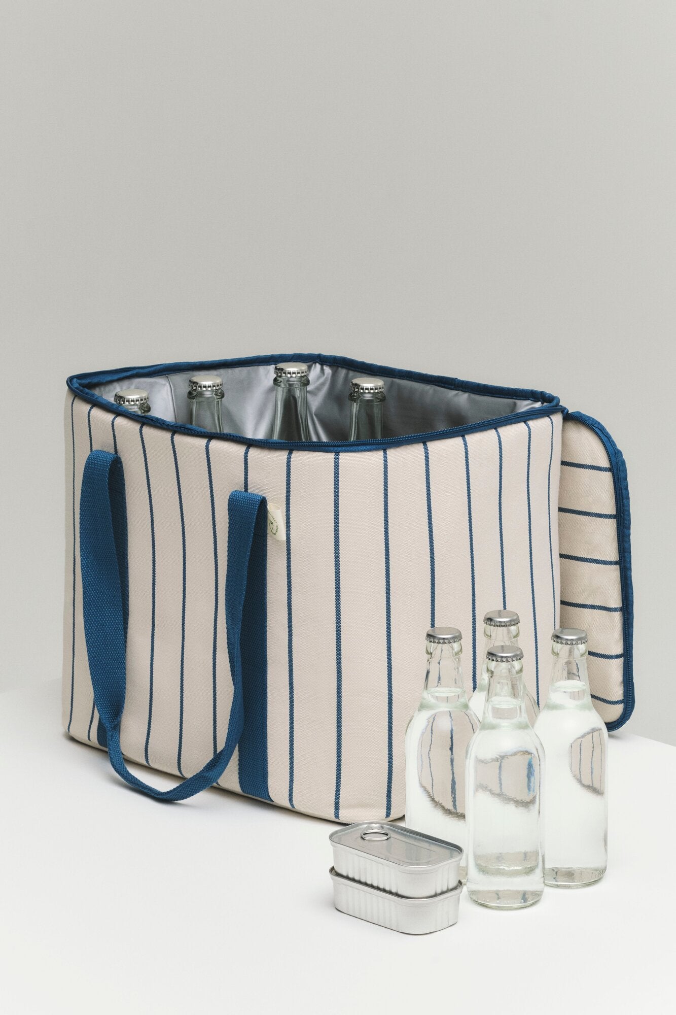 x Jasper Morrison køletaske - Beige with blue stripe