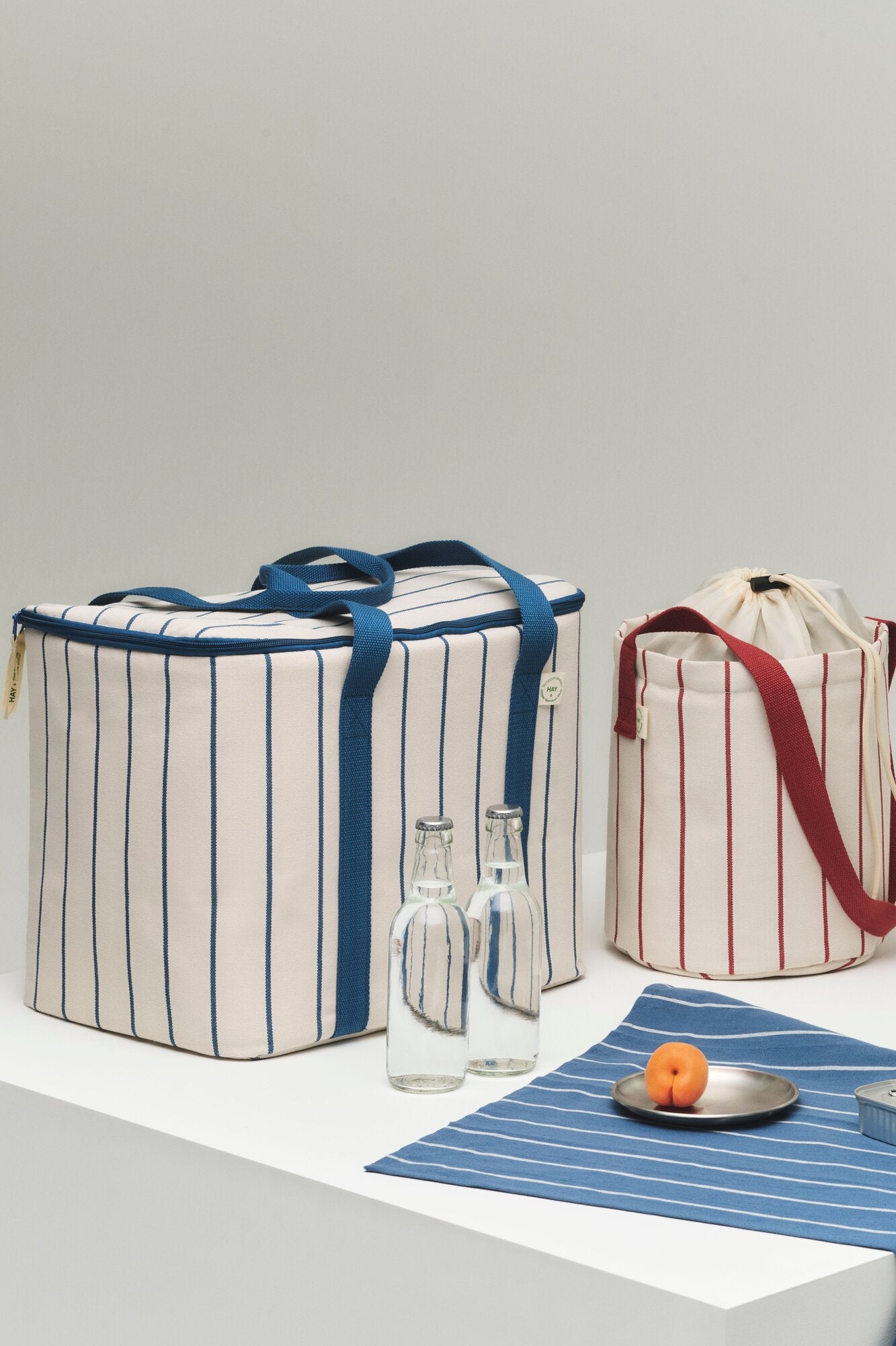 x Jasper Morrison køletaske - Beige with blue stripe