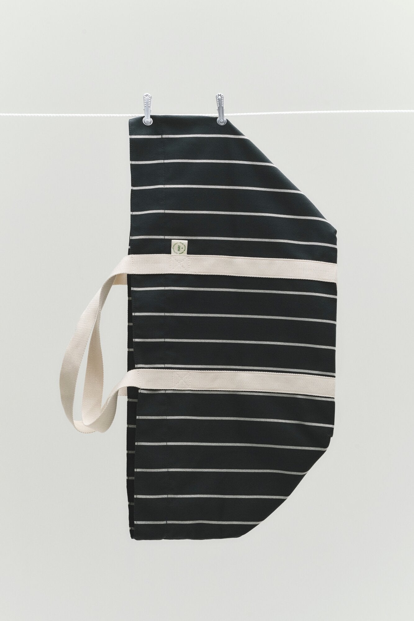 x Jasper Morrison shopper - Black with beige stripe