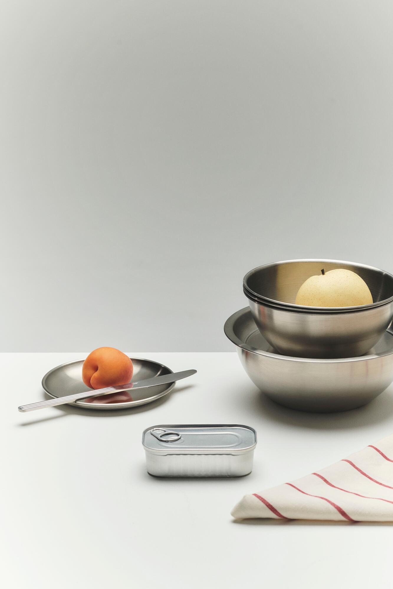 x Jasper Morrison Steel tallerkener, Ø12,5 cm - 2 stk