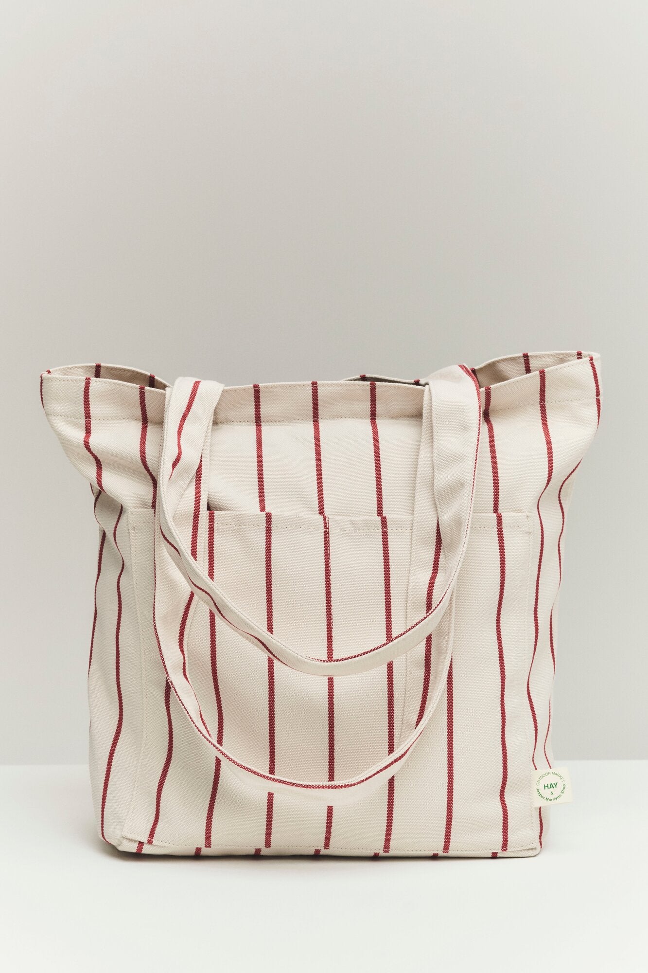 x Jasper Morrison Tote Bag - Beige with red stripe