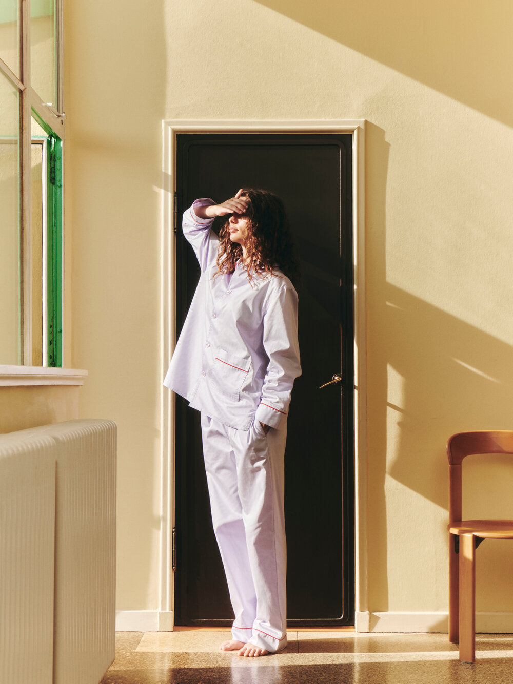 Outline natbukser - Lavender