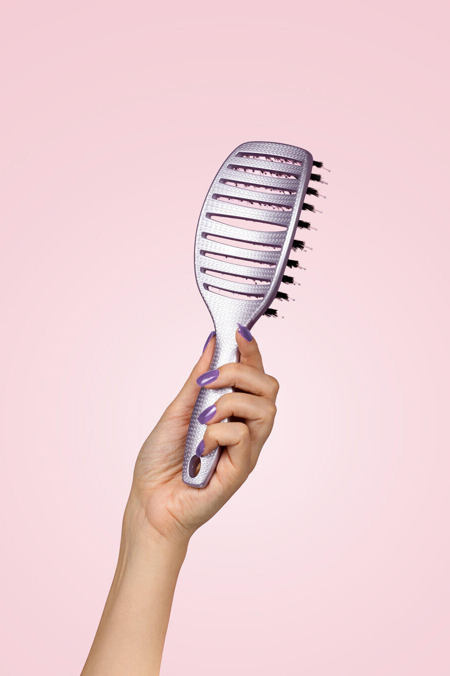 Curvy hårbørste - Lavender