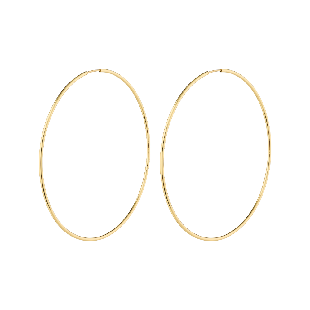 Sanne XL hoops - forgyldt
