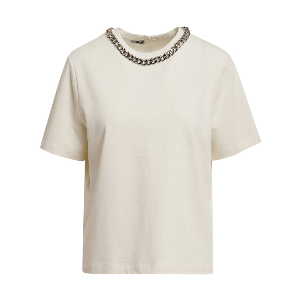 Klaim with chain kortærmet t-shirt – Off white