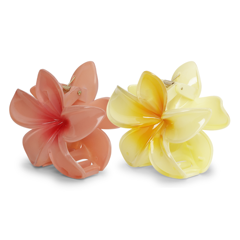 Plumeria Bisou Big hårklemmer - 2 stk