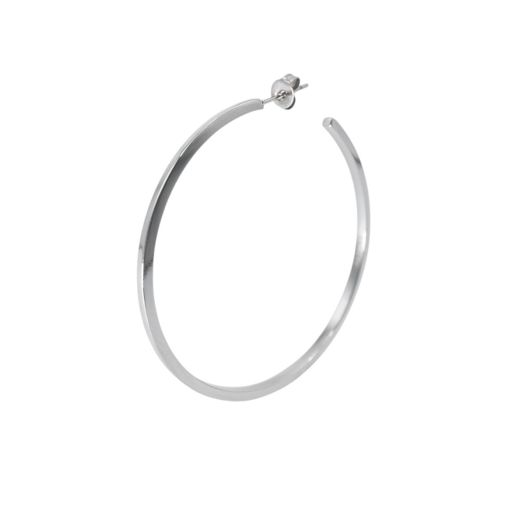 Olympia hoop, Ø2,7 cm - sølvfarvet