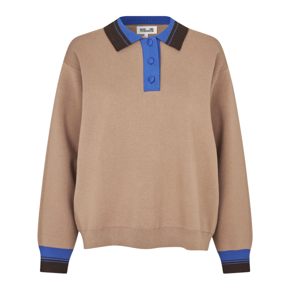 Chira polotrøje - Camel Blue Mix