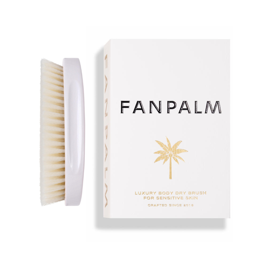 Tørbørste, sensitiv hud - Glossy White