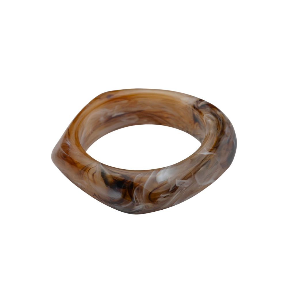 Big Square armbånd - lysebrun