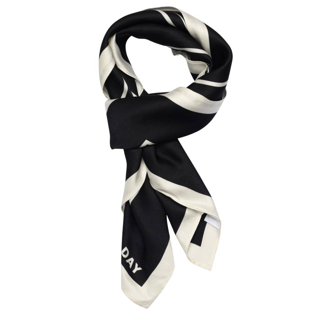 Sille tørklæde, sort - Medium