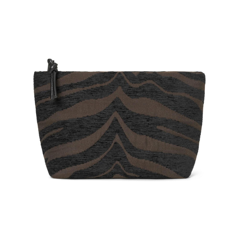 Zebra clutch - Coffee Bean