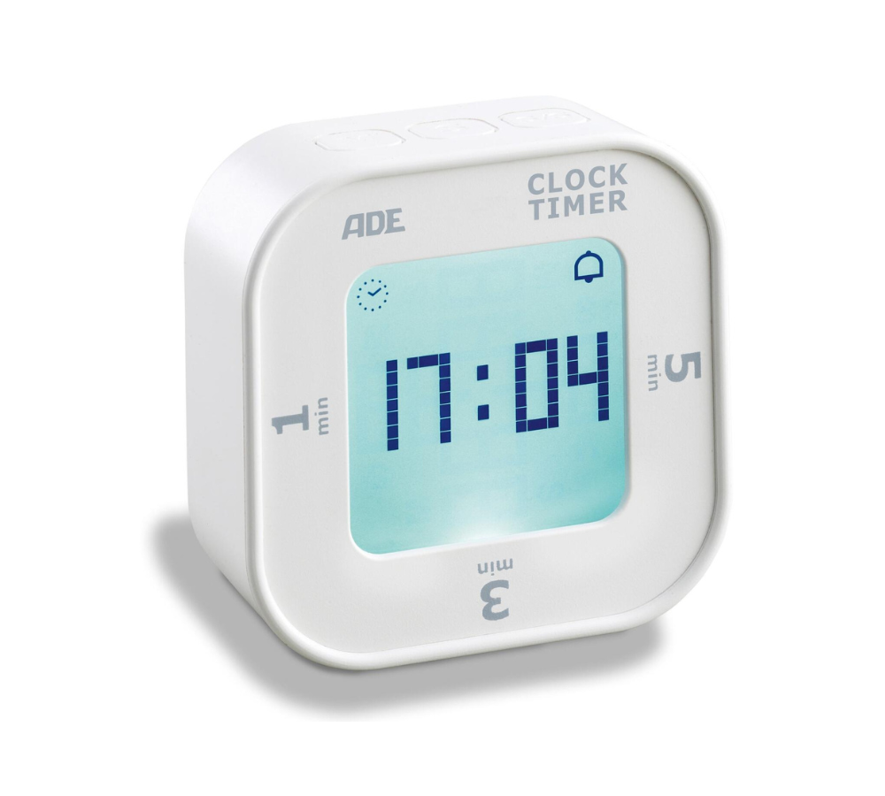 Digitalt minutur - hvid