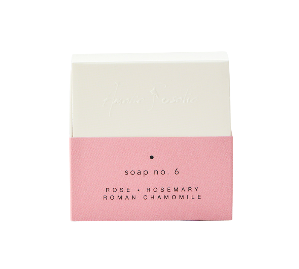 Sæbe No. 6, Rose/Rosemary/Roman Chamomile - 100g