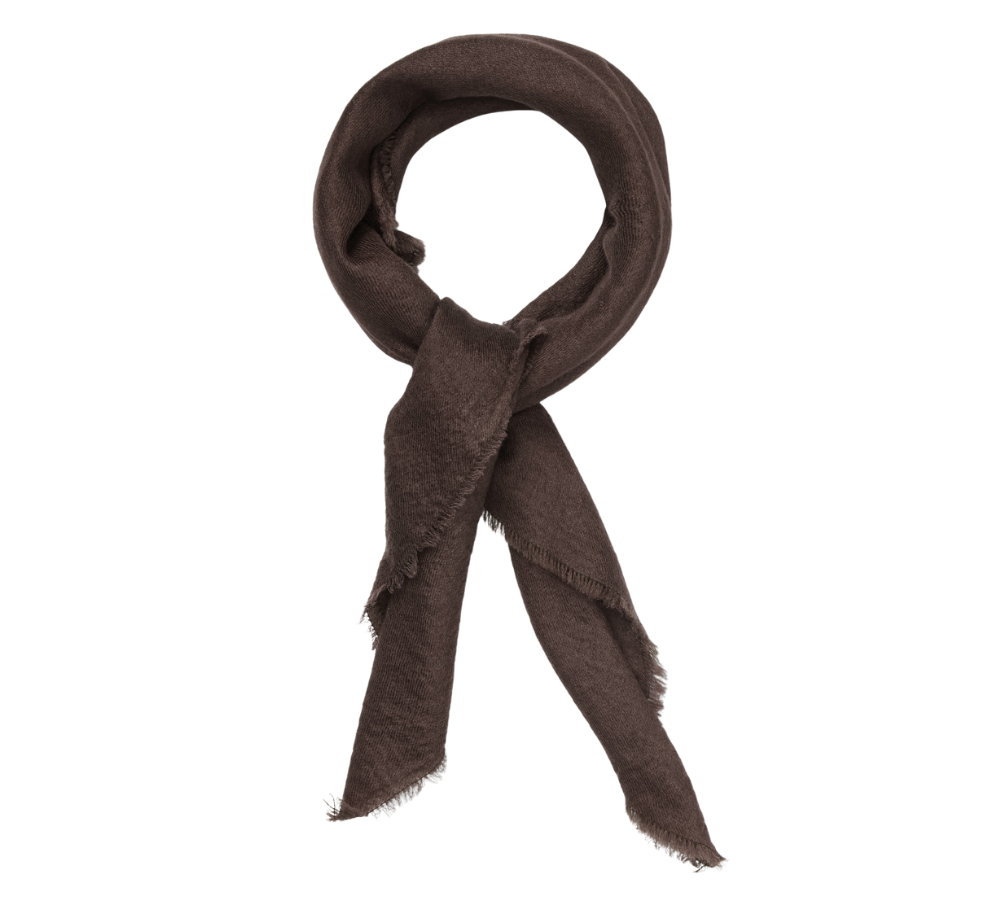 Cashma tørklæde, small - Hot Fudge Brown