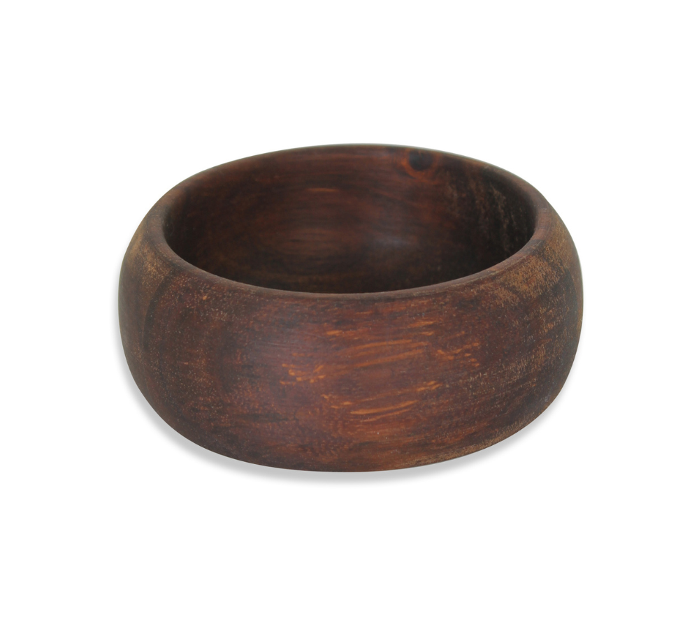 Skål, mørk brun - Ø7 cm.