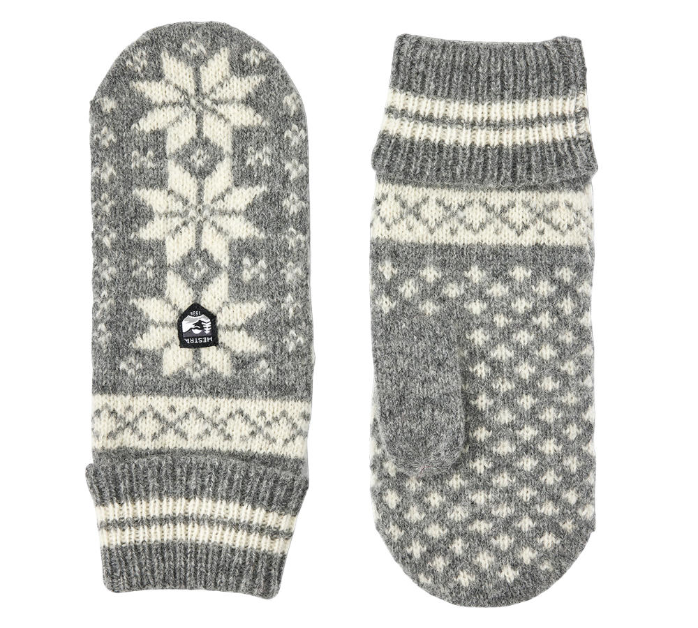 Isvik luffer - grå/råhvid