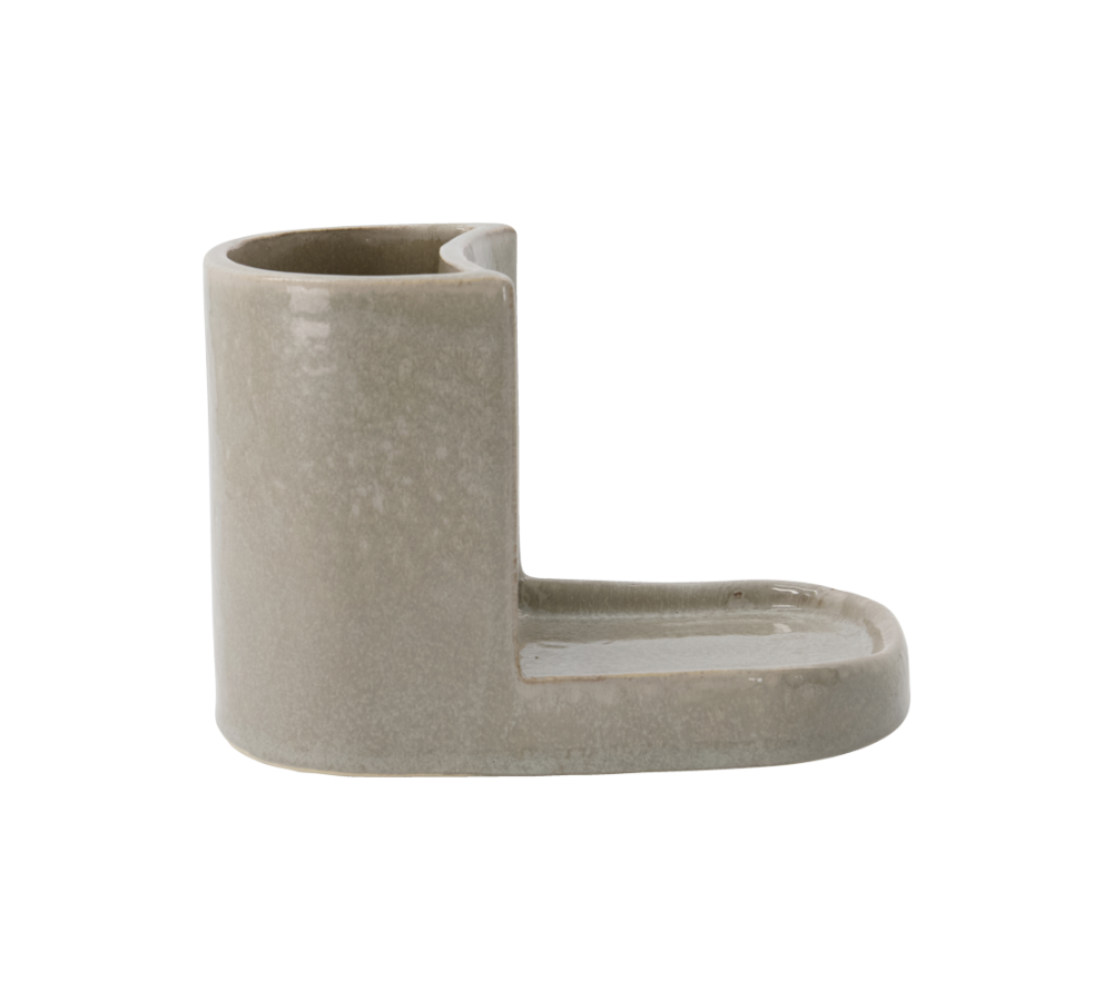 Datura børste- og sæbeholder - Shellish Grey