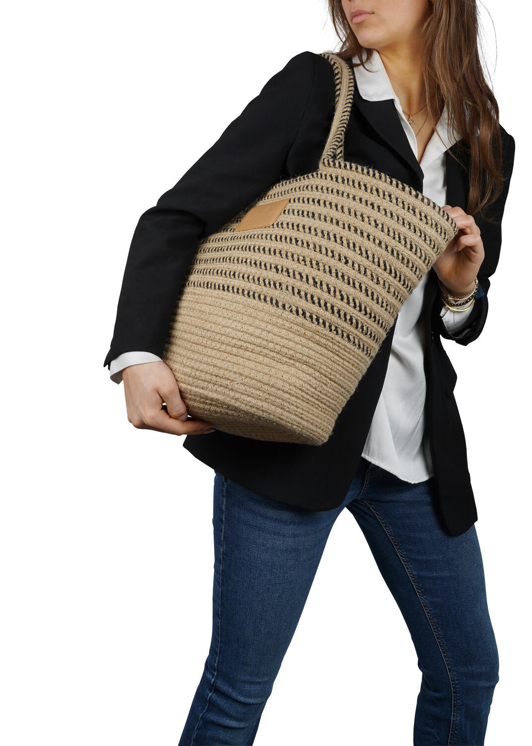Paraiso strandtaske, stor - Dark Stripe