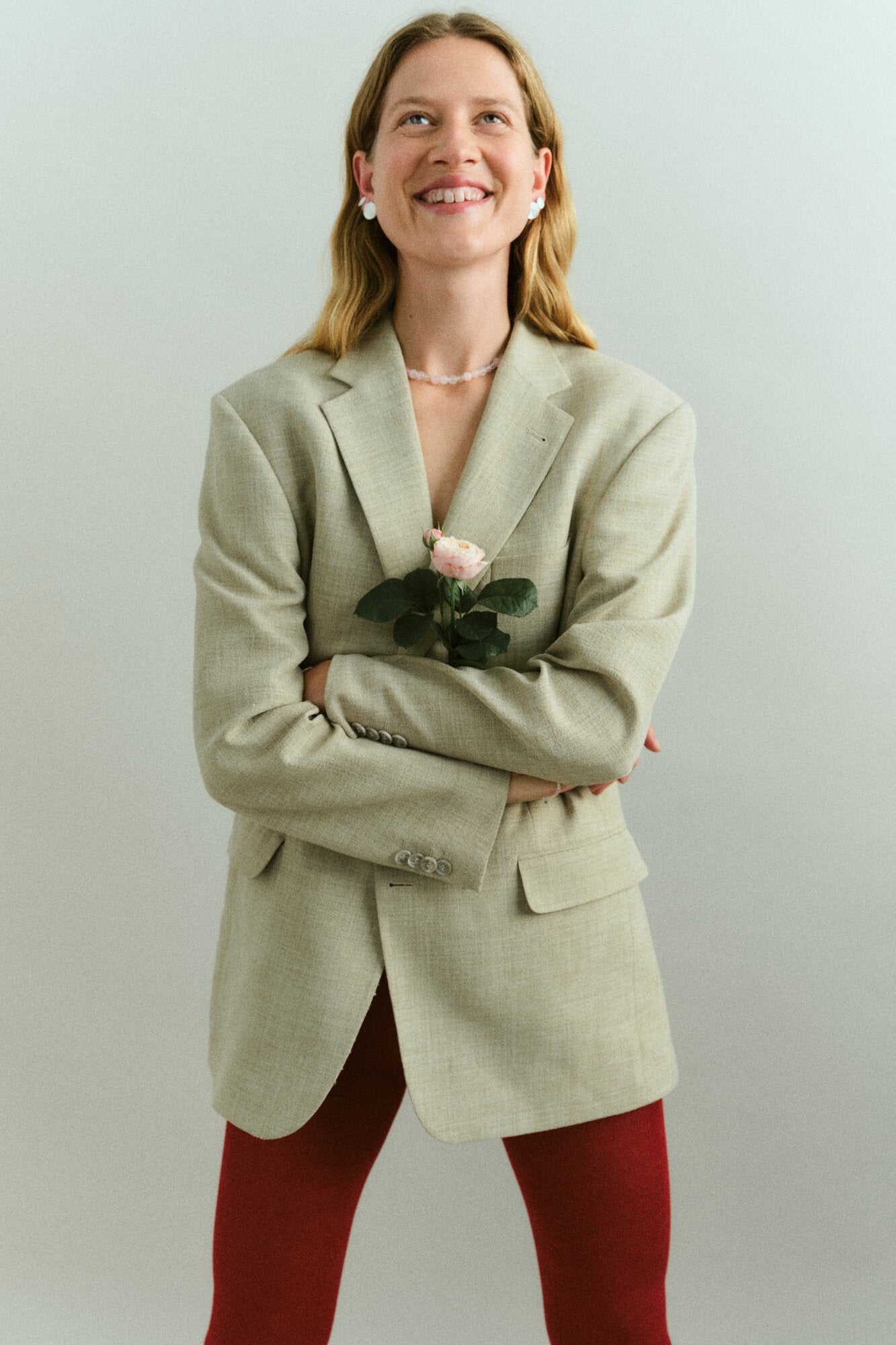 Rose ørestikker - sølv