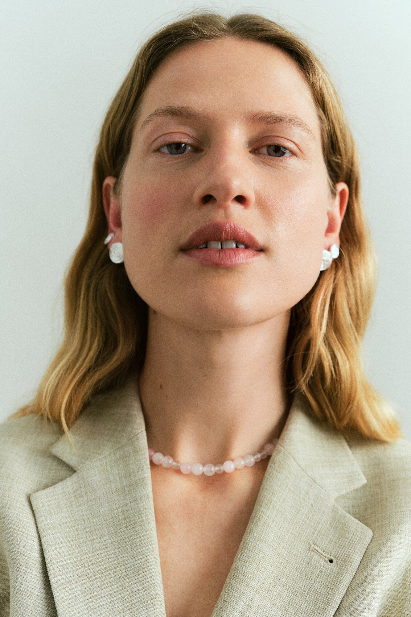Rose ørestikker - sølv