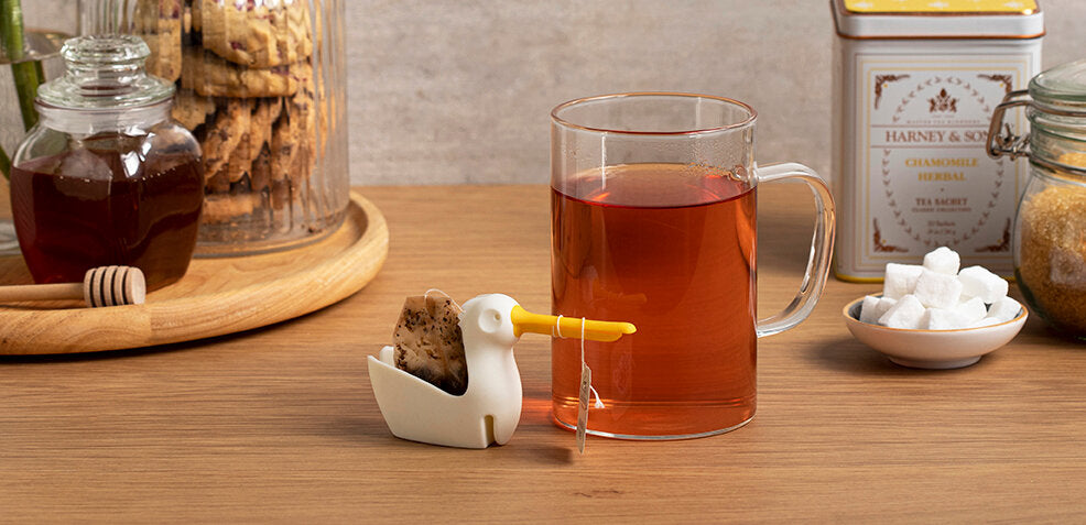 Pelicup holder til tepose - hvid