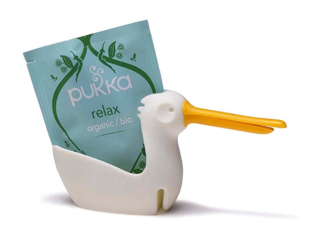 Pelicup holder til tepose - hvid