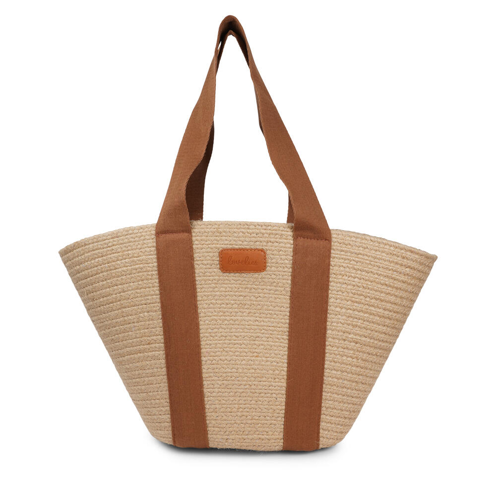 Peppino jute taske - Mocha/Jute