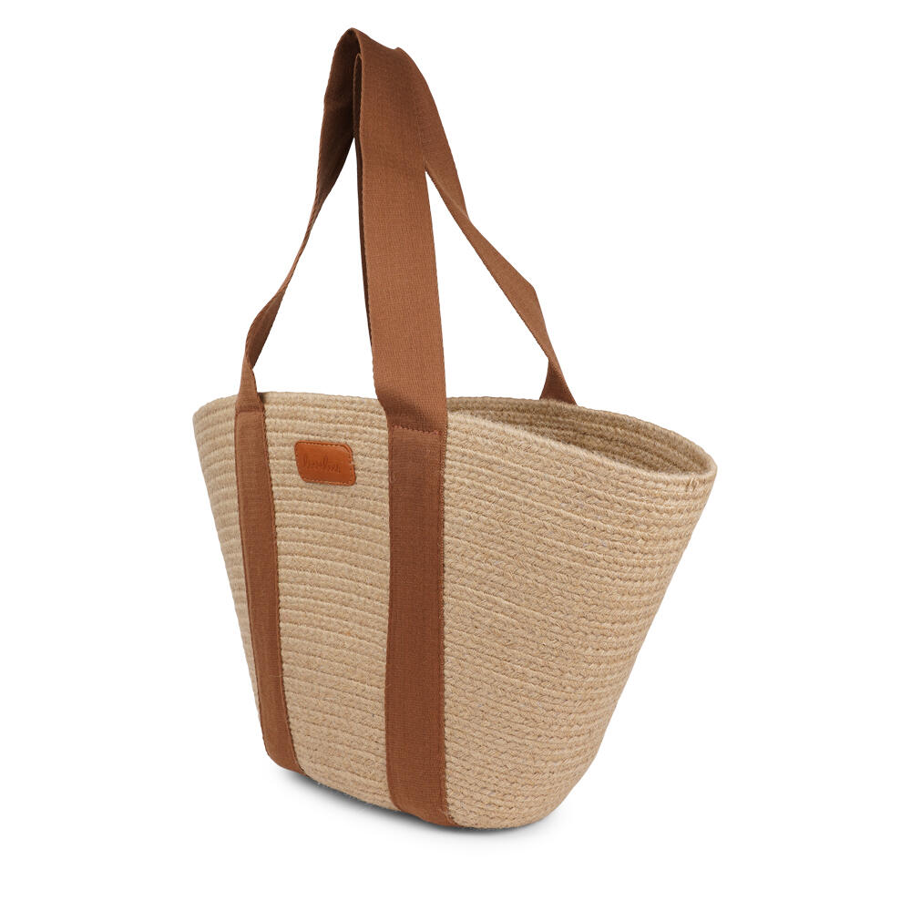 Peppino jute taske - Mocha/Jute