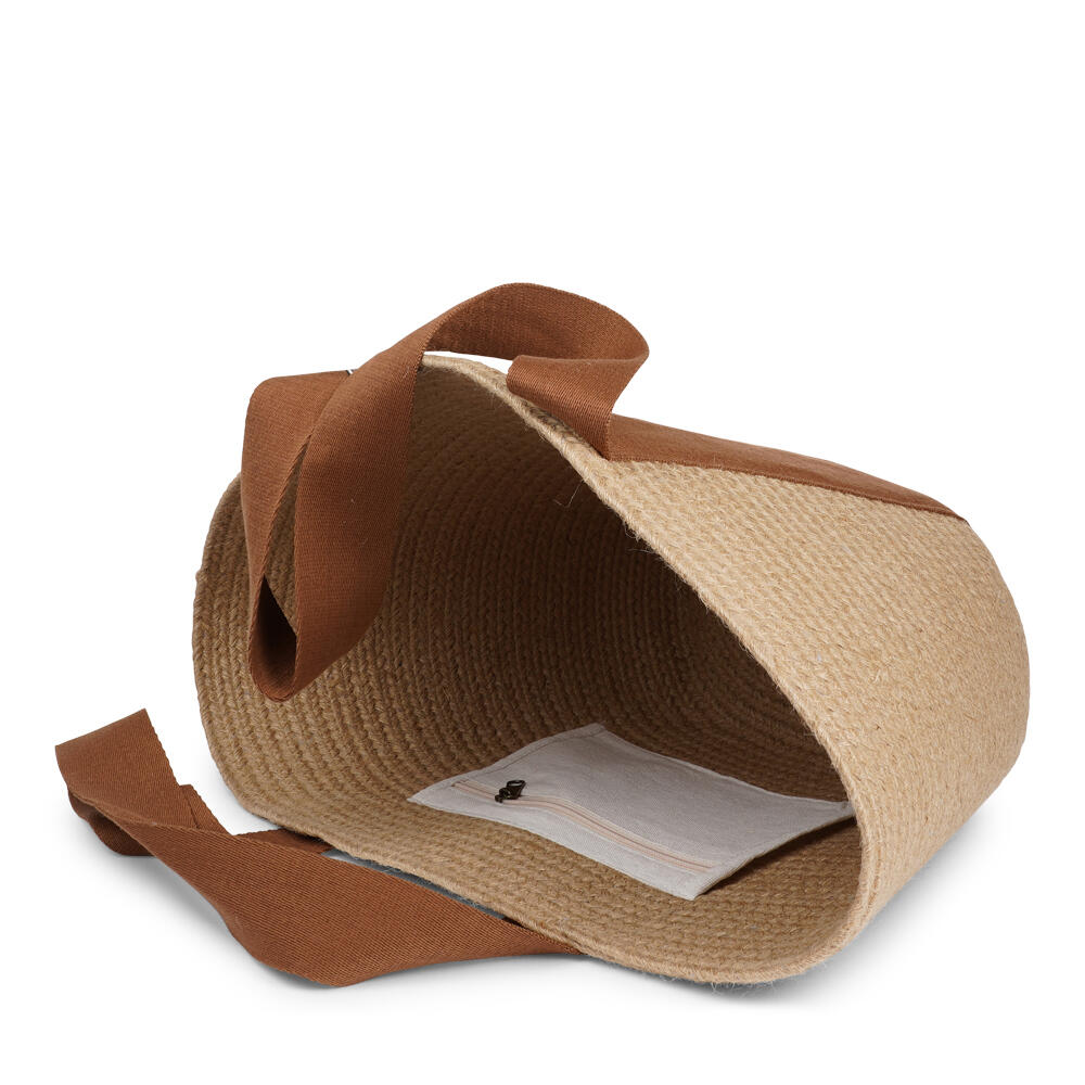 Peppino jute taske - Mocha/Jute