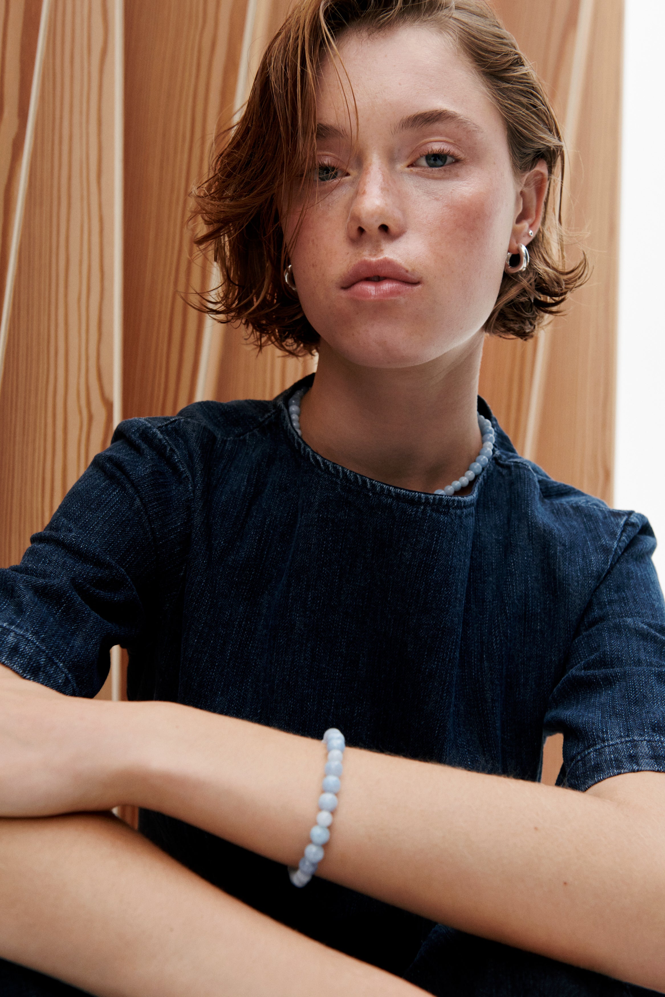 Blue Sky armbånd - forgyldt