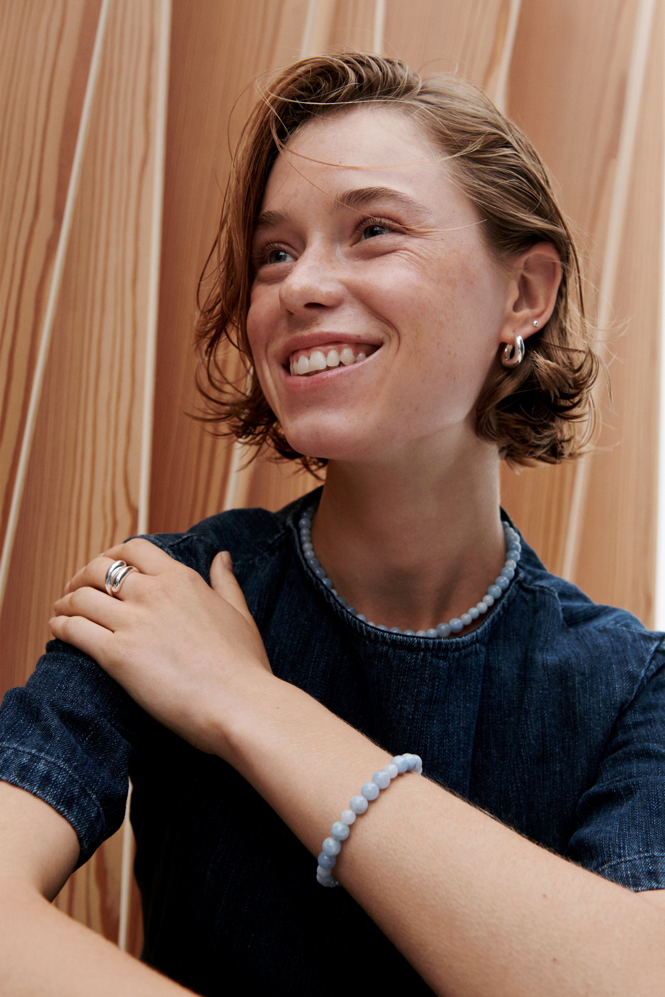 Blue Sky armbånd - forgyldt