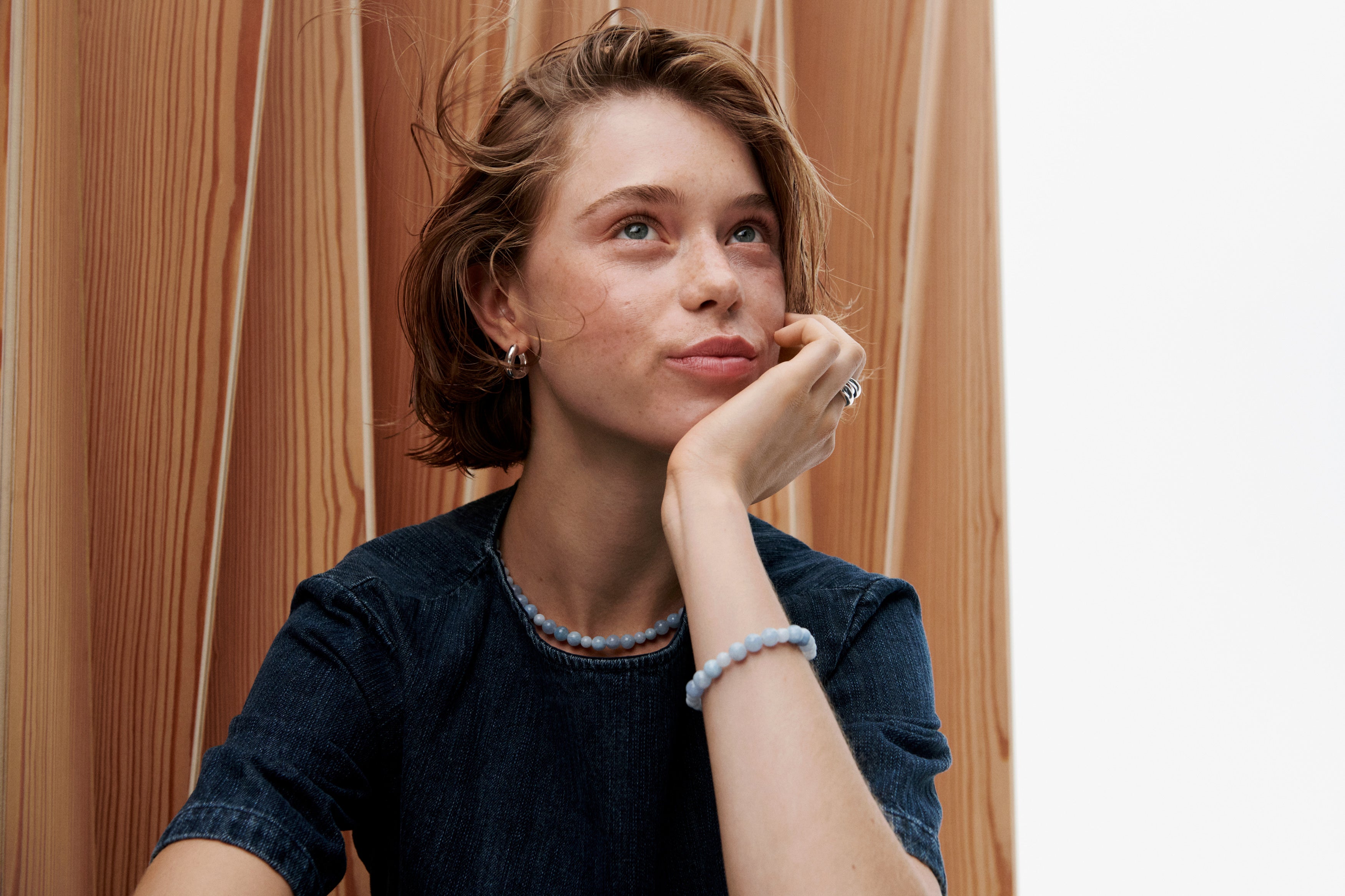 Blue Sky armbånd - forgyldt