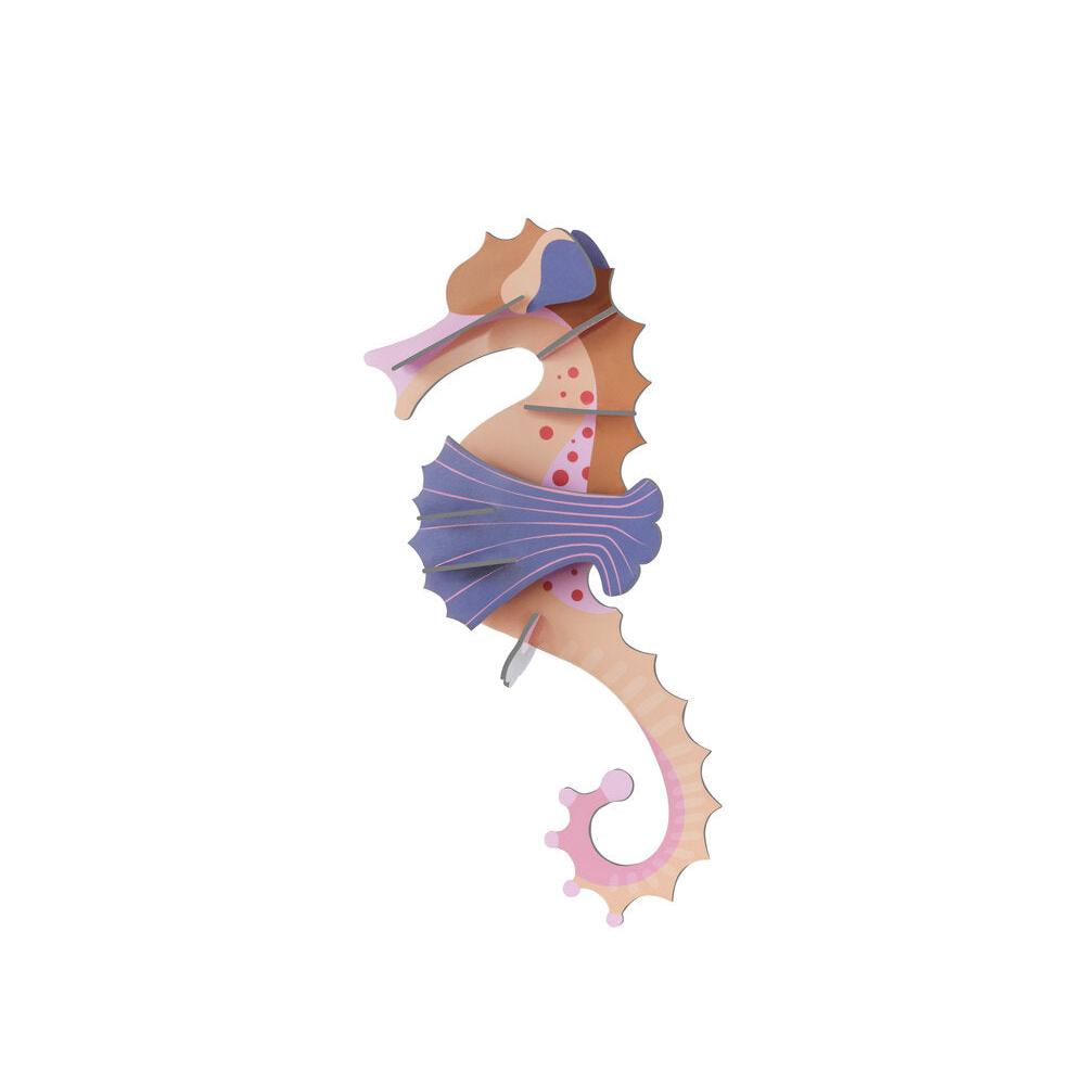 Pink seahorse vægdekoration