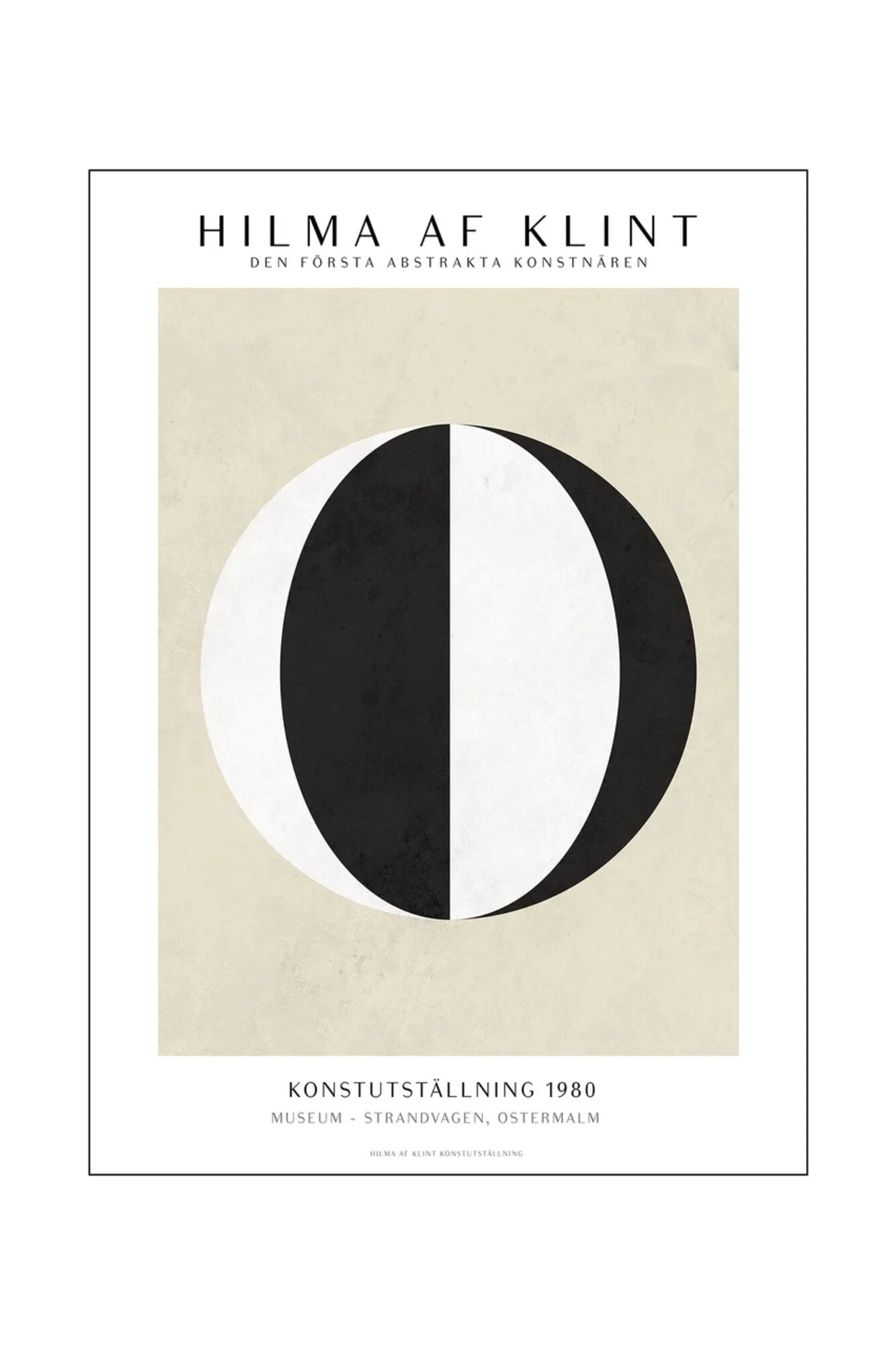 Hilma af Klint Abstract Circles plakat - A5