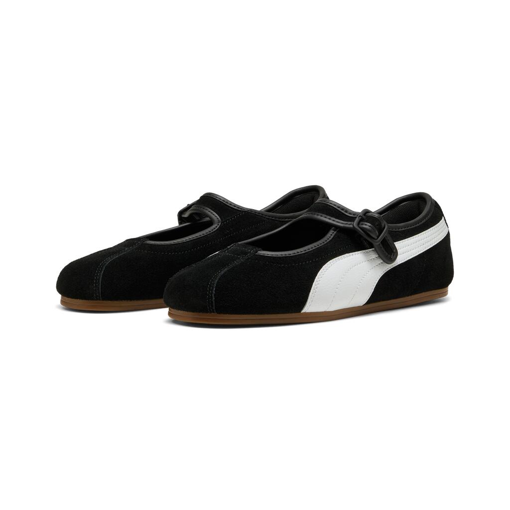 Tacklette Wns ballerinasneakers - Black/White-Gum