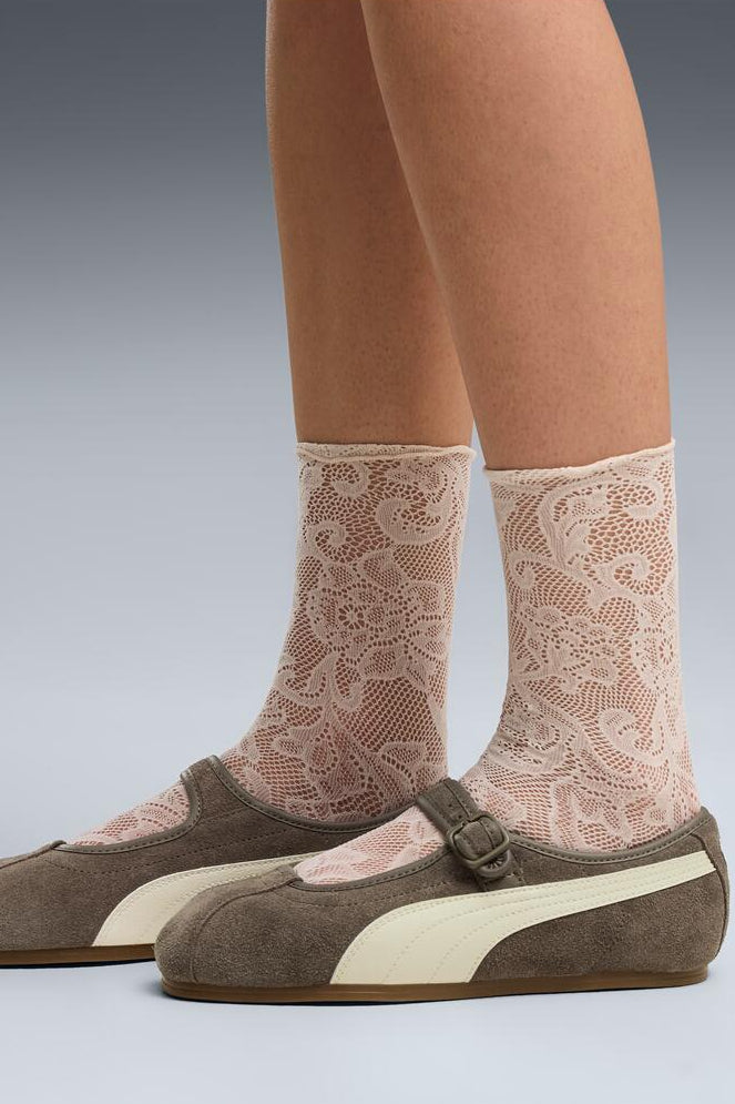 Tacklette Wns ballerinasneakers - Matte Bronze/Alpine Snow-Gum