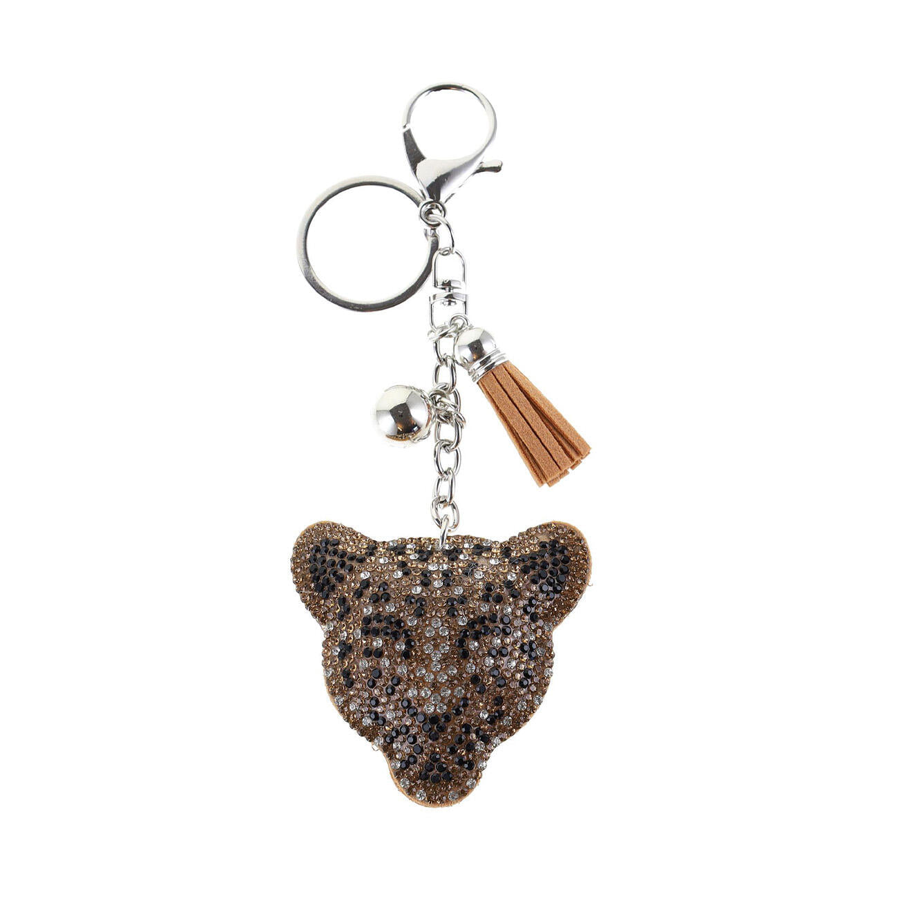 Leopard Nøglering - brun