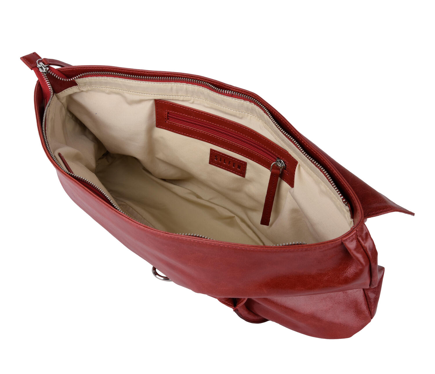 Palma lædertaske - Firey Red