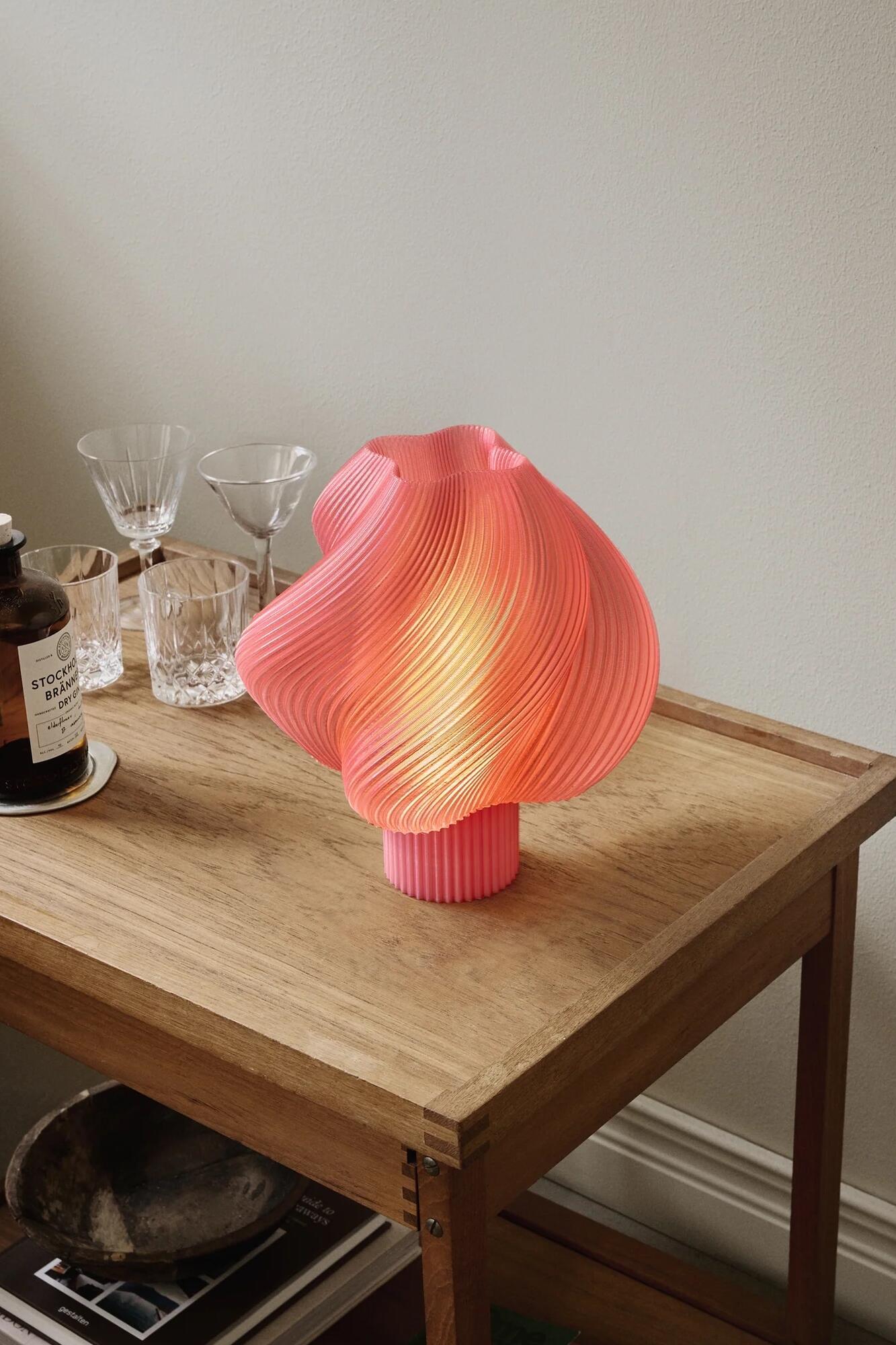 Soft Serve bordlampe, H26 cm - Peach