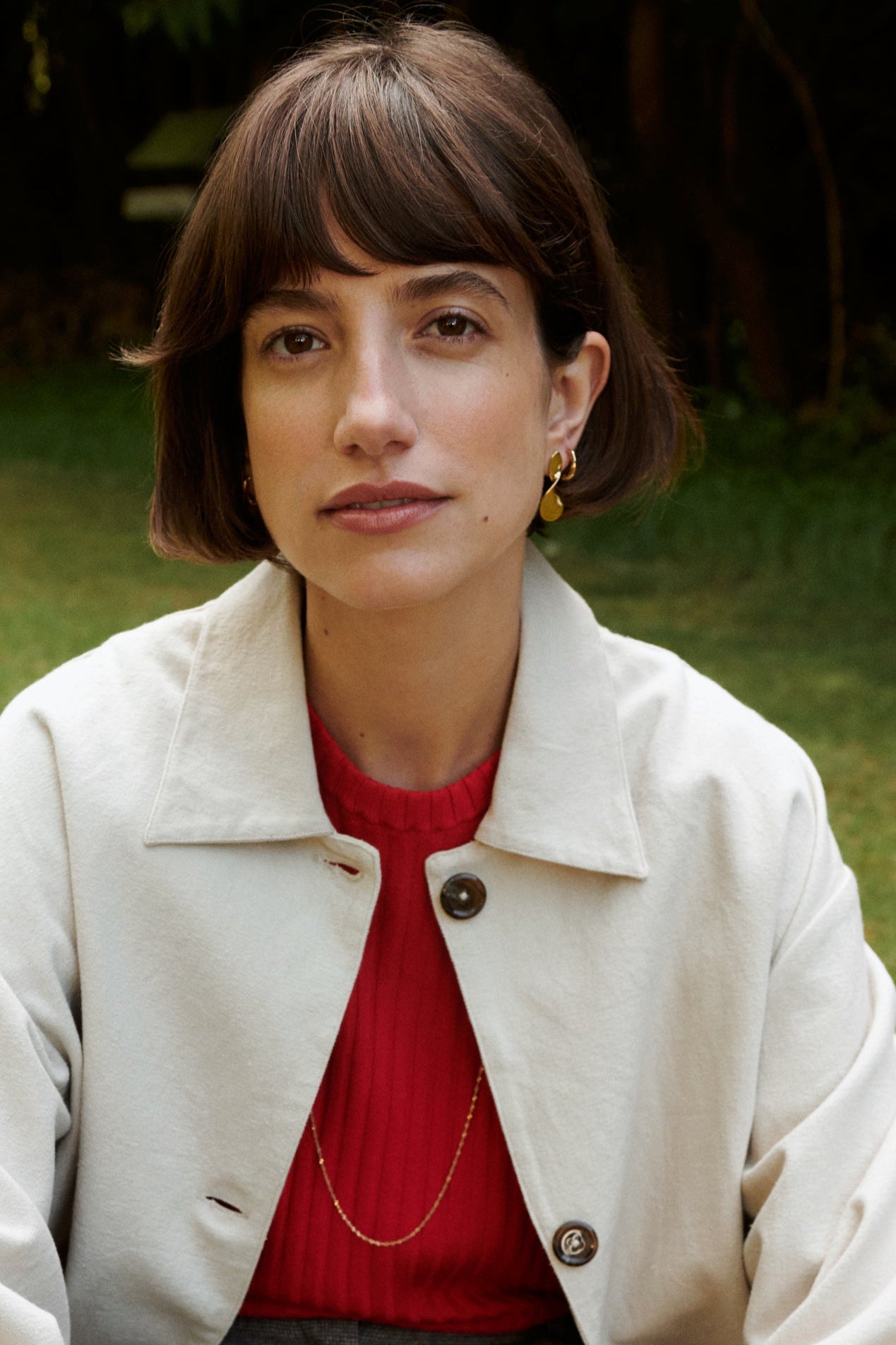 La Pausa hængeøreringe, Small - forgyldt