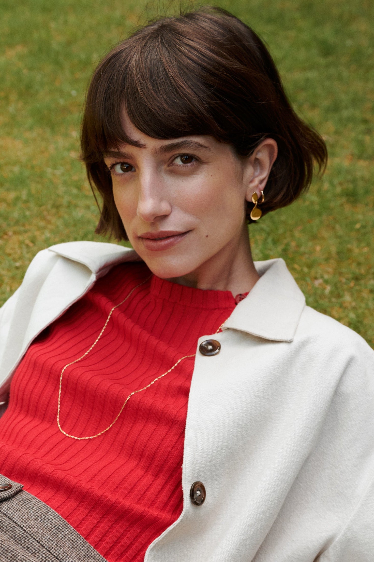 La Pausa hængeøreringe, Small - forgyldt