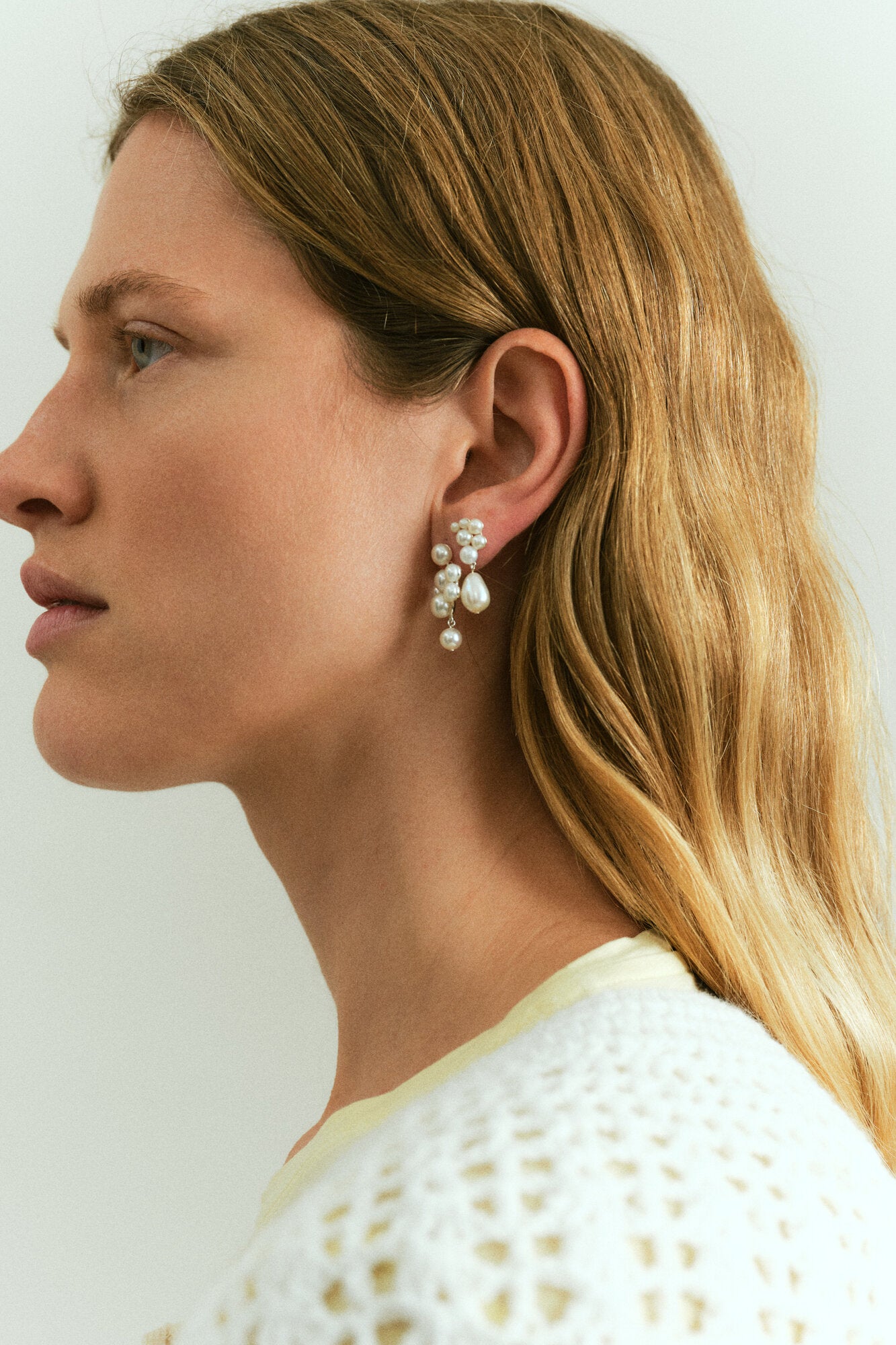 Blossom øreringe - forgyldt